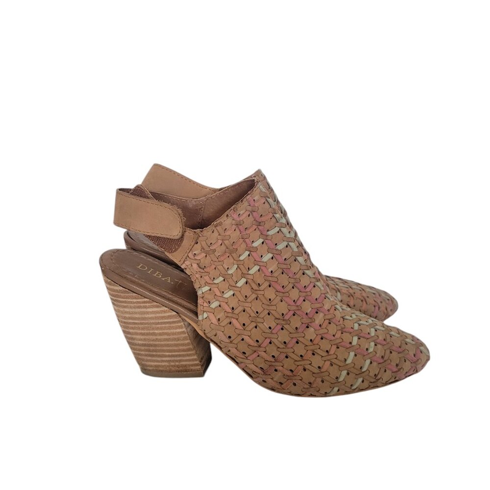 Diba True Day Is Long Slingback Sandal Mules Open Back Booties Tan 6.5M